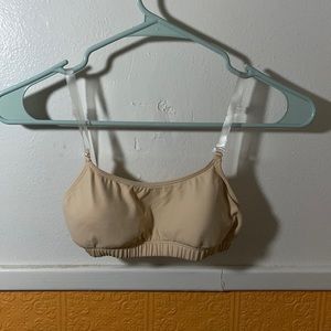 clear strap bra